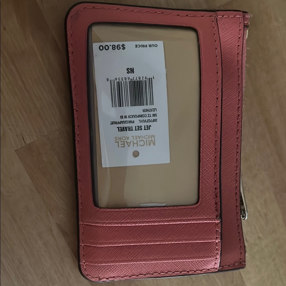 Michael Kors Pink Card Holder Wallet